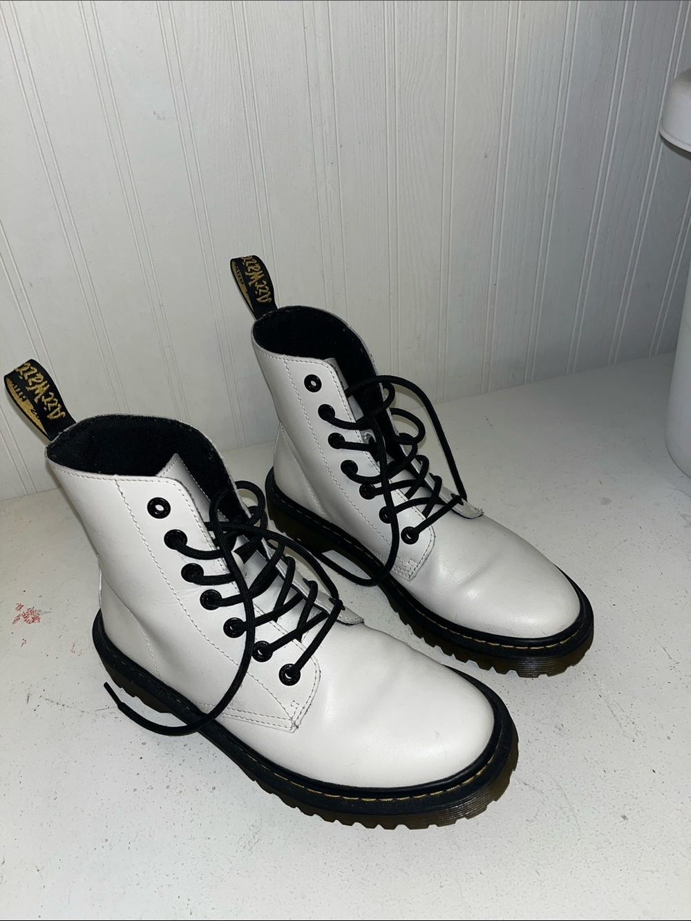 Dr Martens Luana White Boots